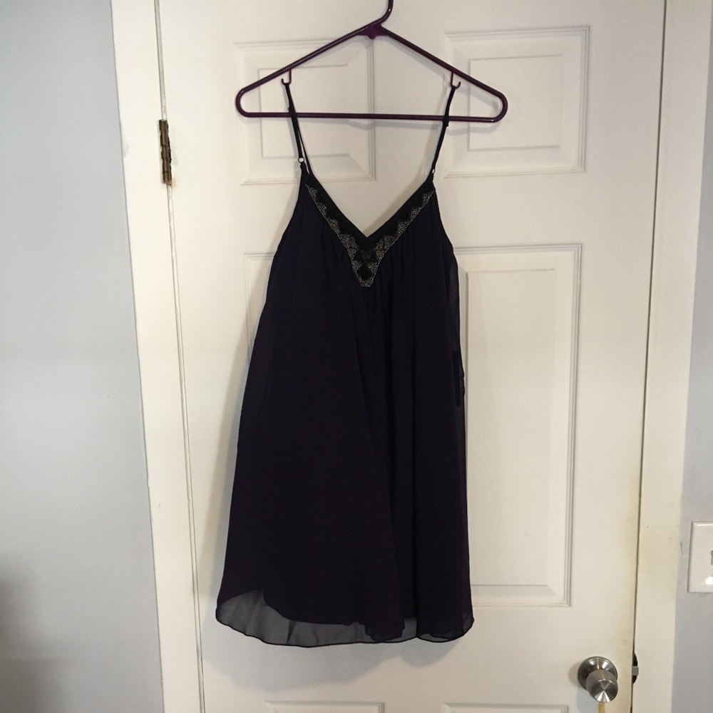 NWT Express navy, flowy cocktail dress
